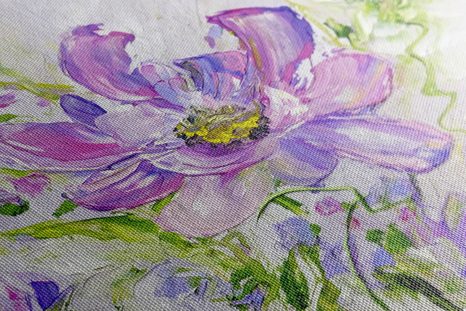 OBRAZ MAĽOVANÉ KVETY V LETNOM PREVEDENÍ - OBRAZY KVETOV - OBRAZY