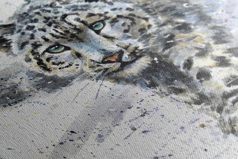 OBRAZ KRESLENÝ LEOPARD - OBRAZY ZVÍŘAT - OBRAZY