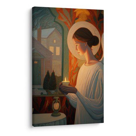 OBRAZ SVÁTEČNÍ ANDĚLSKÉ SVĚTLO - VÁNOČNÍ A ZIMNÍ OBRAZY - PICTURES