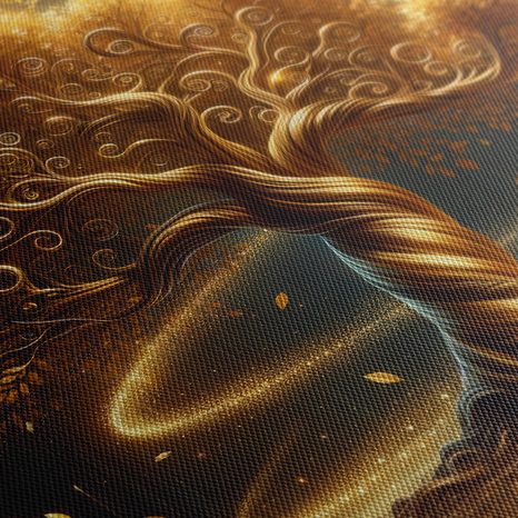 TABLEAU SUR TOILE – ARBRE DE VIE DORÉ ÉCLATANT - TABLEAUX - 🔥 VENTE TOTALE