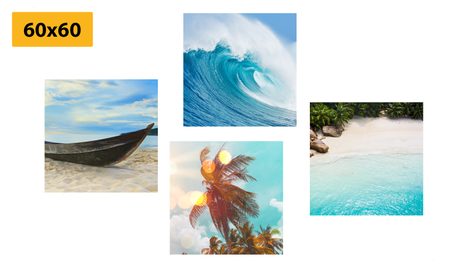 SET OBRAZŮ NÁDECH MOŘE - SESTAVY OBRAZŮ - OBRAZY