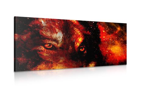 CANVAS PRINT MYSTERIOUS WOLF