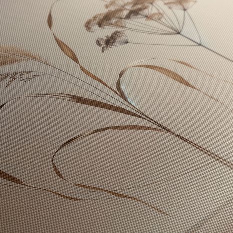 WANDBILD MINIMALISTISCHE GRÄSER - BILDER VON GRASHALMEN - BILDER