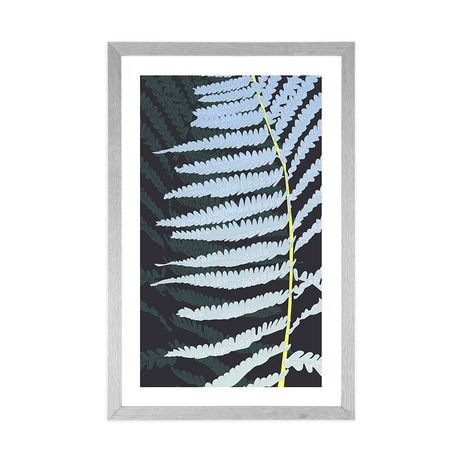 POSTER – FELCE DECORATIVA CON PASSEPARTOUT - MOTIVI DALLA NOSTRA OFFICINA - POSTER