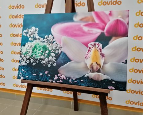 TABLOU DETALIU INEDIT AL ORHIDEII - TABLOU FLORI - TABLOURI