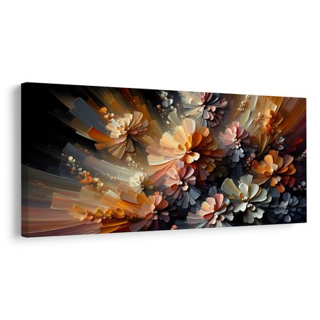 WANDBILD ABSTRAKTE BLUMENEXPLOSIONEN - BILDER BLUMEN - BILDER