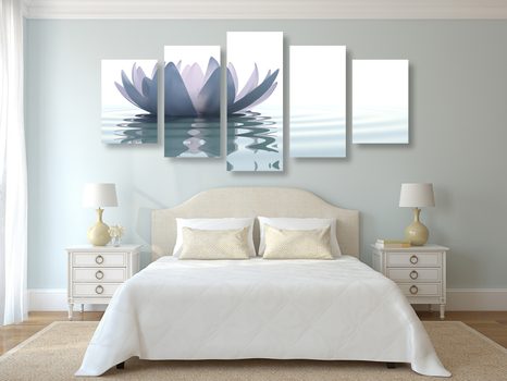 5-DELNA SLIKA LOTOSOV CVET - SLIKE FENG SHUI - SLIKE