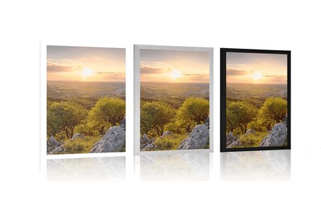 PLAKAT DIVNA PRIRODA OBASJANA SUNCEM - PRIRODA - PLAKATI