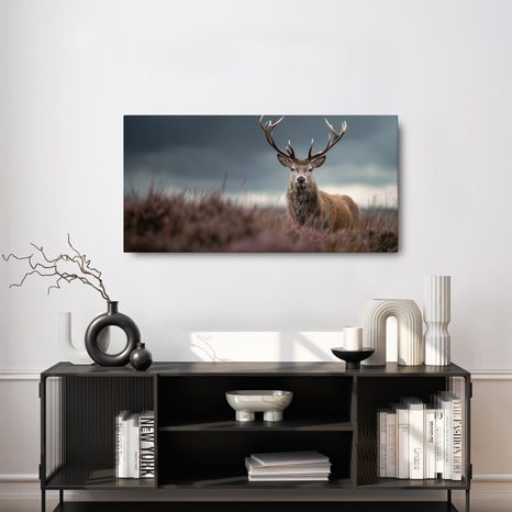 OBRAZ ZIMNÍ POHÁDKA S JELENEM - OBRAZY JELENI - OBRAZY