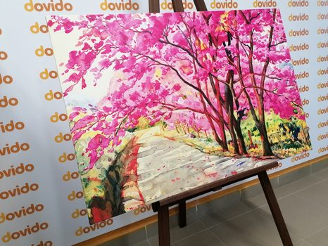 TABLOU CIREȘI DIN HIMALAYA - TABLOU NATURĂ ȘI PEISAJE NATURALE - TABLOURI