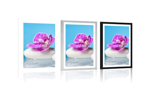 POSTER – ORCHIDEA E PIETRE ZEN - FENG SHUI - POSTER