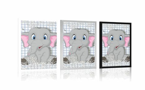 PLAKÁT MALÝ SLONÍK - ZVÍŘÁTKA - PLAKÁTY