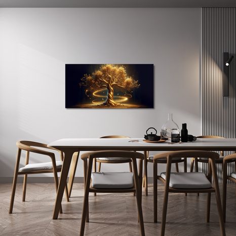 OBRAZ MYSTICKÝ STROM ŽIVOTA V NOCI - OBRAZY STROMY ŽIVOTA - OBRAZY