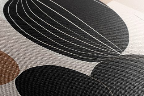 WANDBILD ABSTRAKTE BOTANISCHE FORMEN KAKTUS - WANDBILDER ABSTRAKTE FORMEN - BILDER