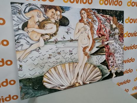 WANDBILD REPRODUKTION VON SANDRO BOTTICELLI - DIE GEBURT DER VENUS - BILDER VON MENSCHEN - BILDER