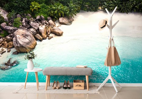 FOTOTAPETA POBŘEŽÍ SEYCHELY - TAPETY PŘÍRODA - TAPETY