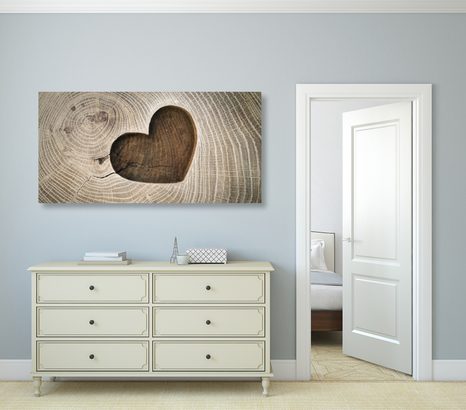 FOTO OP CANVAS SYMBOOL VAN LIEFDE - SCHILDERIJEN - MEGA UITVERKOOP TOT 70% 🔥