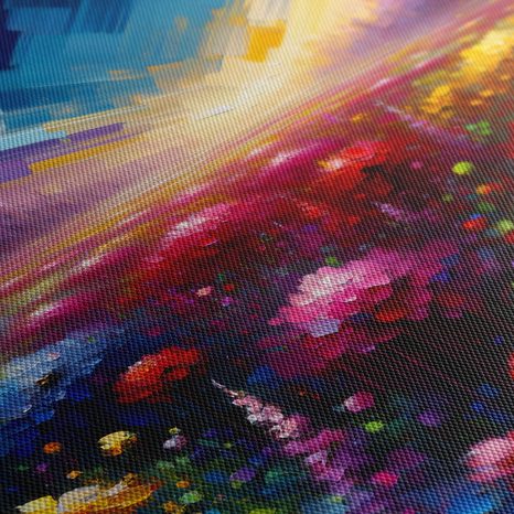 WANDBILD BLUMENWIESE - WANDBILDER FELDER UND WIESEN - BILDER