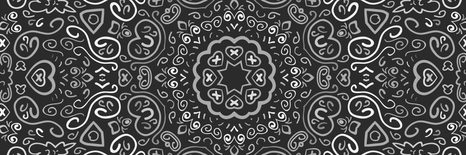 TABLOU MANDALA IUBIRII ÎN DESIGN ALB-NEGRU - TABLOURI ALB-NEGRU - TABLOURI