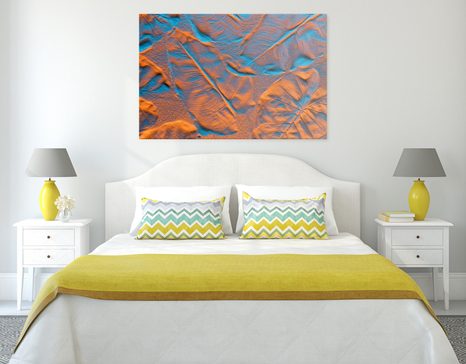 TABLOU TEXTURĂ A FRUNZELOR PE PLAJĂ NISIPOASĂ - TABLOU NATURĂ ȘI PEISAJE NATURALE - TABLOURI