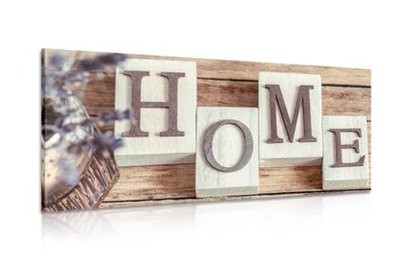 QUADRO "HOME" IN LETTERE - QUADRI CON SCRITTE E CITAZIONI - QUADRI