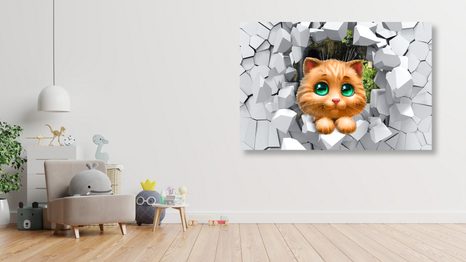 KÉP ARANYOS KIS MACSKA - KÉPEK GYEREKEKNEK - KÉPEK