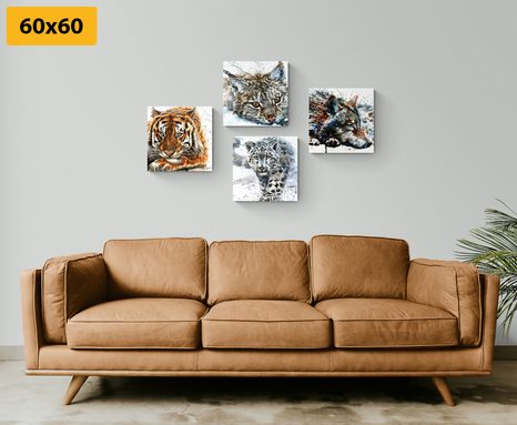 SET DI QUADRI – ANIMALI IN SPLENDIDA VERSIONE ACQUERELLO - COLLEZIONI DI QUADRI - STAMPE E QUADRI