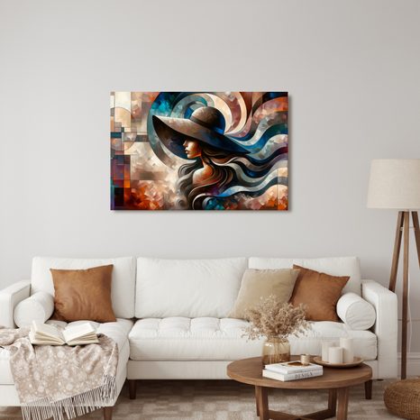 OBRAZ ELEGANTNÍ ŽENA V BAREVNÉM STYLU - OBRAZY ŽENY - OBRAZY