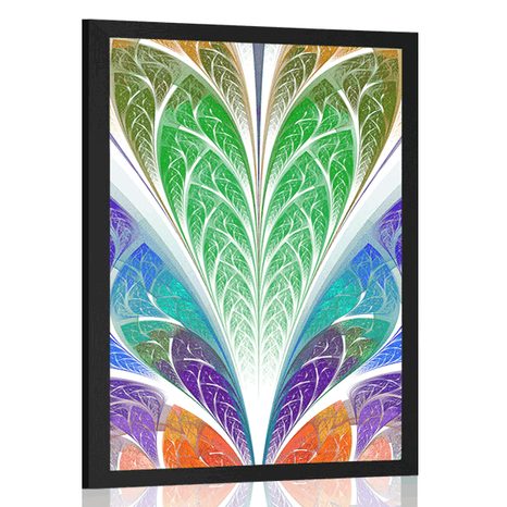 POSTER COLORED GLASS ABSTRACTION - ABSTRACT AND PATTERNED - POSTERS