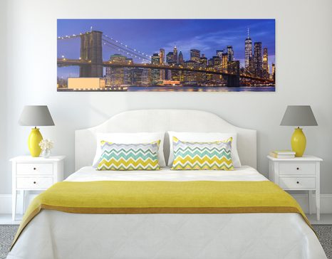 WANDBILD BEZAUBERNDE BRÜCKE IN BROOKLYN - BILDER VON STÄDTEN - BILDER