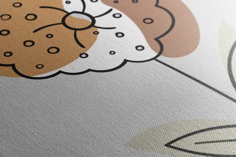 OBRAZ MINIMALISTICKÝ KVET NO2 - OBRAZY KVETOV - OBRAZY