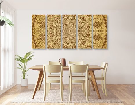 5-RÉZSES KÉP DÍSZ MANDALA - FENG SHUI KÉPEK - KÉPEK