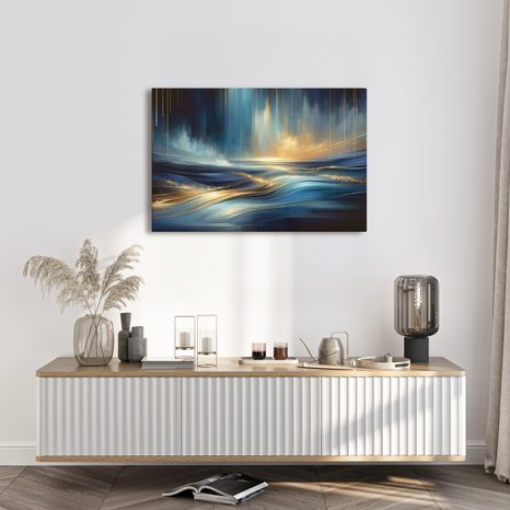 OBRAZ ZÁŘE NAD VLNAMI - OBRAZY MOŘE A PLÁŽ - OBRAZY