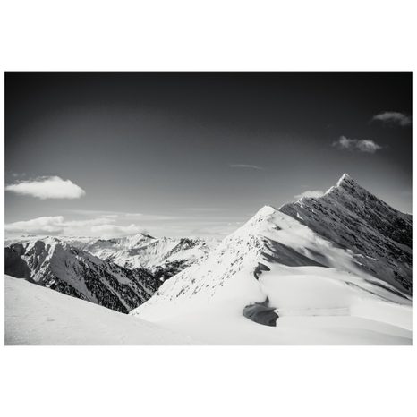 SAMOLEPÍCÍ FOTOTAPETA ZASNĚŽENÉ ČERNOBÍLÉ POHOŘÍ - SAMOLEPÍCÍ TAPETY - TAPETY