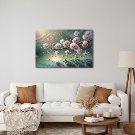 OBRAZ RŮŽOVÉ KVĚTY V ODPOLEDNÍM SVĚTLE - OBRAZY KVĚTŮ - OBRAZY