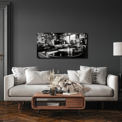 WANDBILD NOSTALGISCHE MUSIKATMOSPHÄRE - VINTAGE- UND RETRO-BILDER - BILDER