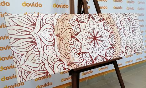 SLIKA ABSTRAKTNA ETNIČNA MANDALA - SLIKE FENG SHUI - SLIKE