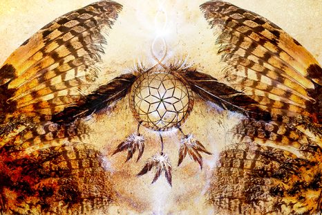 SELF ADHESIVE WALLPAPER INDIAN DREAM CATCHER - SELF-ADHESIVE WALLPAPERS - WALLPAPERS