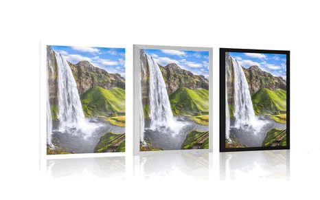 PLAGÁT VODOPÁD SELJALANDSFOSS - PRÍRODA - PLAGÁTY