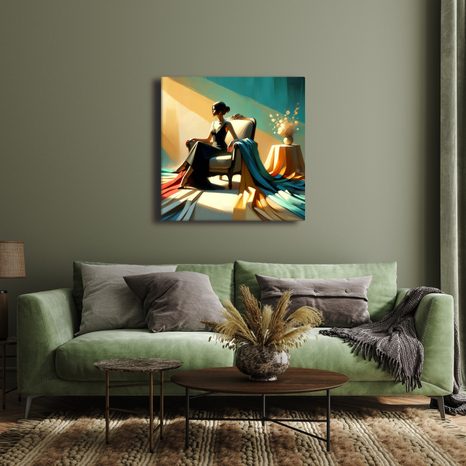 WANDBILD KÜNSTLERISCHE LICHTTÖNE - WANDBILDER FRAUEN - BILDER