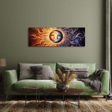 WANDBILD SONNENKUSS - WANDBILDER MOND - BILDER