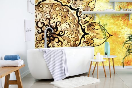 TAPETA MANDALA S VINTAGE NÁDECHEM - TAPETY FENG SHUI - TAPETY