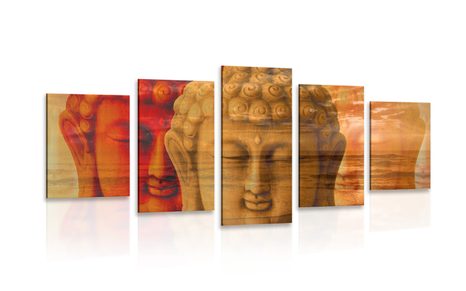 5 PART PICTURE LOOKS OF BUDDHA