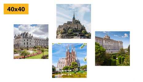 SET OBRAZŮ HISTORICKÉ BOHATSTVÍ - SESTAVY OBRAZŮ - OBRAZY