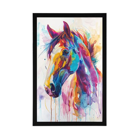 PLAGÁT KÔŇ S IMITÁCIOU MAĽBY - KONE - PLAGÁTY