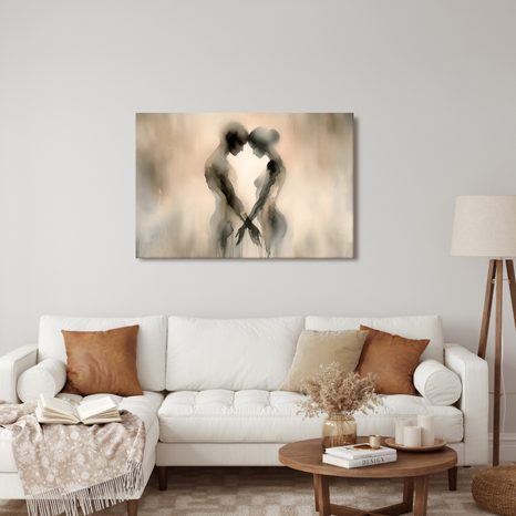 WANDBILD VERLOREN INEINANDER - BILDER MIT LIEBESMOTIVEN - BILDER