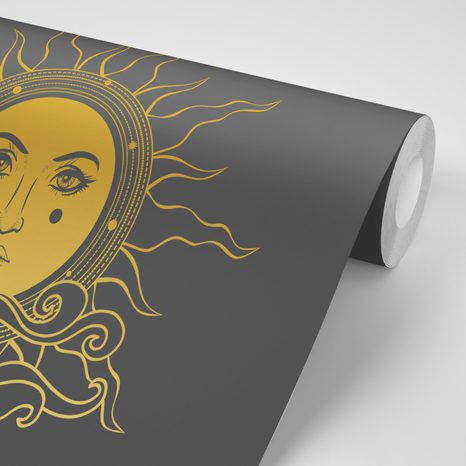 SELBSTKLEBENDE TAPETE HARMONIE DER SONNE UND DES MONDES - SELBSTKLEBENDE TAPETEN - TAPETEN