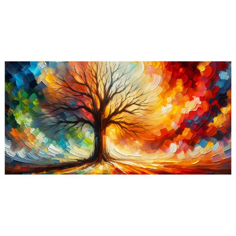 OBRAZ BAREVNÝ STROM ŽIVOTA SNŮ - OBRAZY STROMY ŽIVOTA - OBRAZY