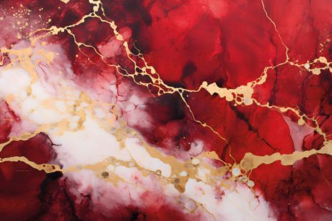 TAPETA IMITACE ČERVENÝ MRAMOR - TAPETY - TOTÁLNÍ VÝPRODEJ 🔥