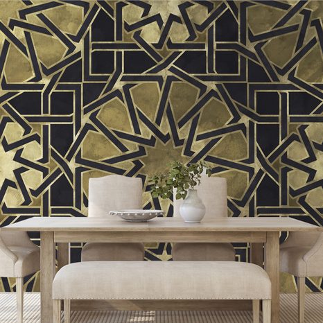 CARTA DA PARATI – MOSAICO ORIENTALE - CARTA DA PARATI FENG SHUI - CARTA DA PARATI